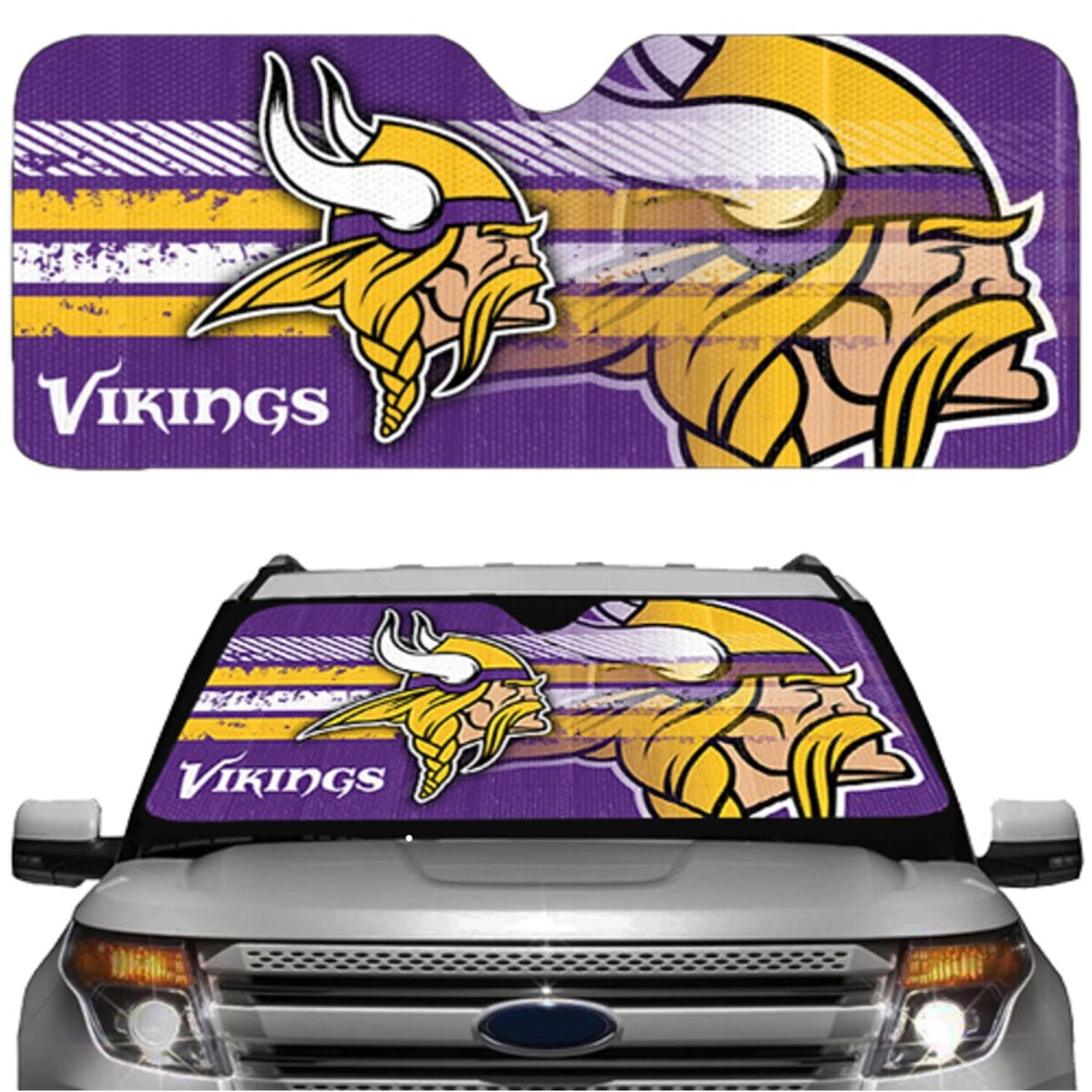 Minnesota Vikings Football Car Sun Shade
