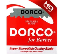 Dorco Stainless Steel Single Edge Razor Blades HST300-1P | 100 Blades