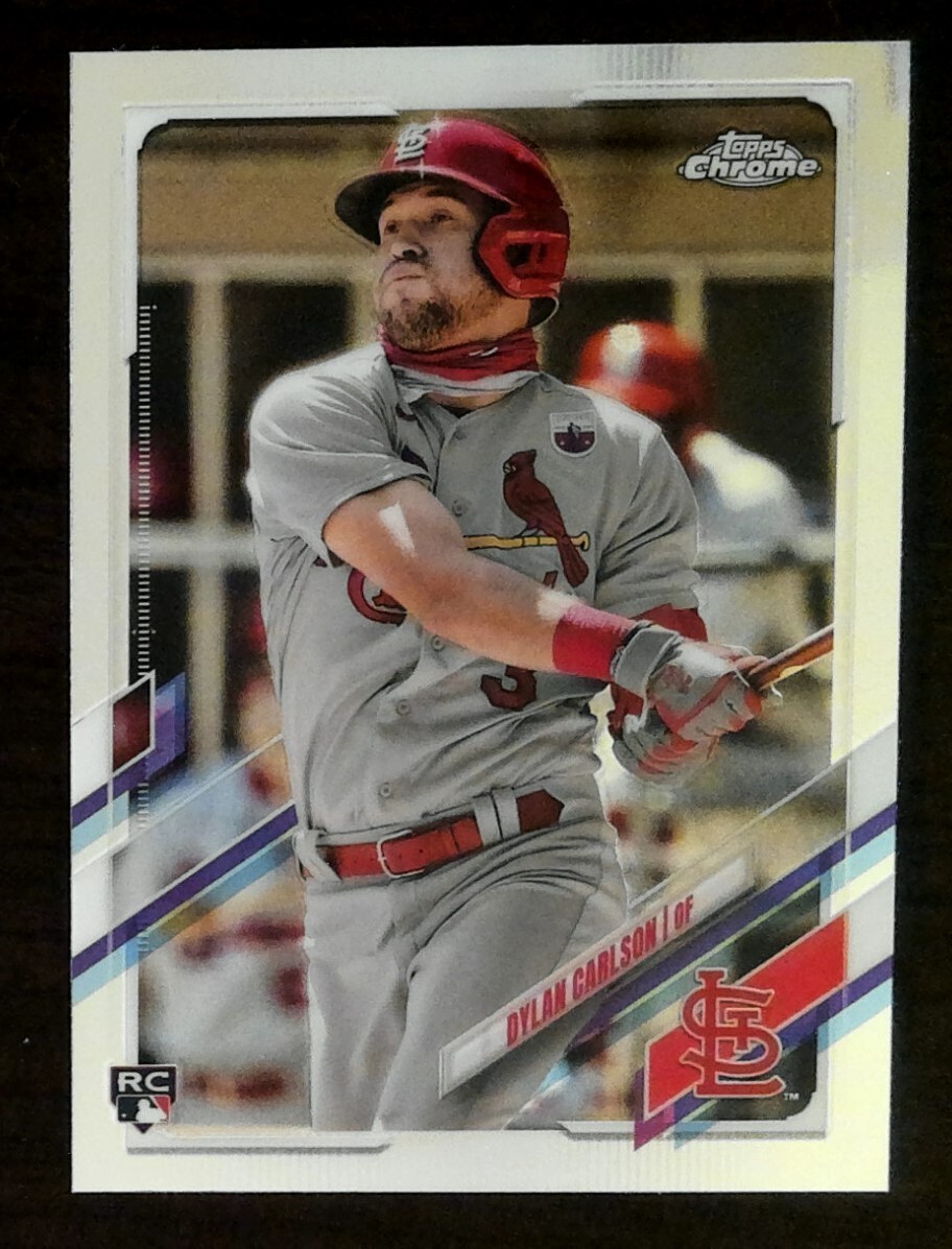 2021 Topps Chrome Dylan Carlson Rookie RC #140 Cardinals