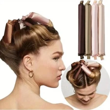 Heatless Hair Curlers Satin Curling Rod Headband No Heat Silk Curls Lazy Hair