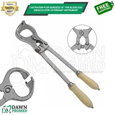 Castration Plier Burdizzo 16" Bloodless Emasculator Veterinary Inst German Grade