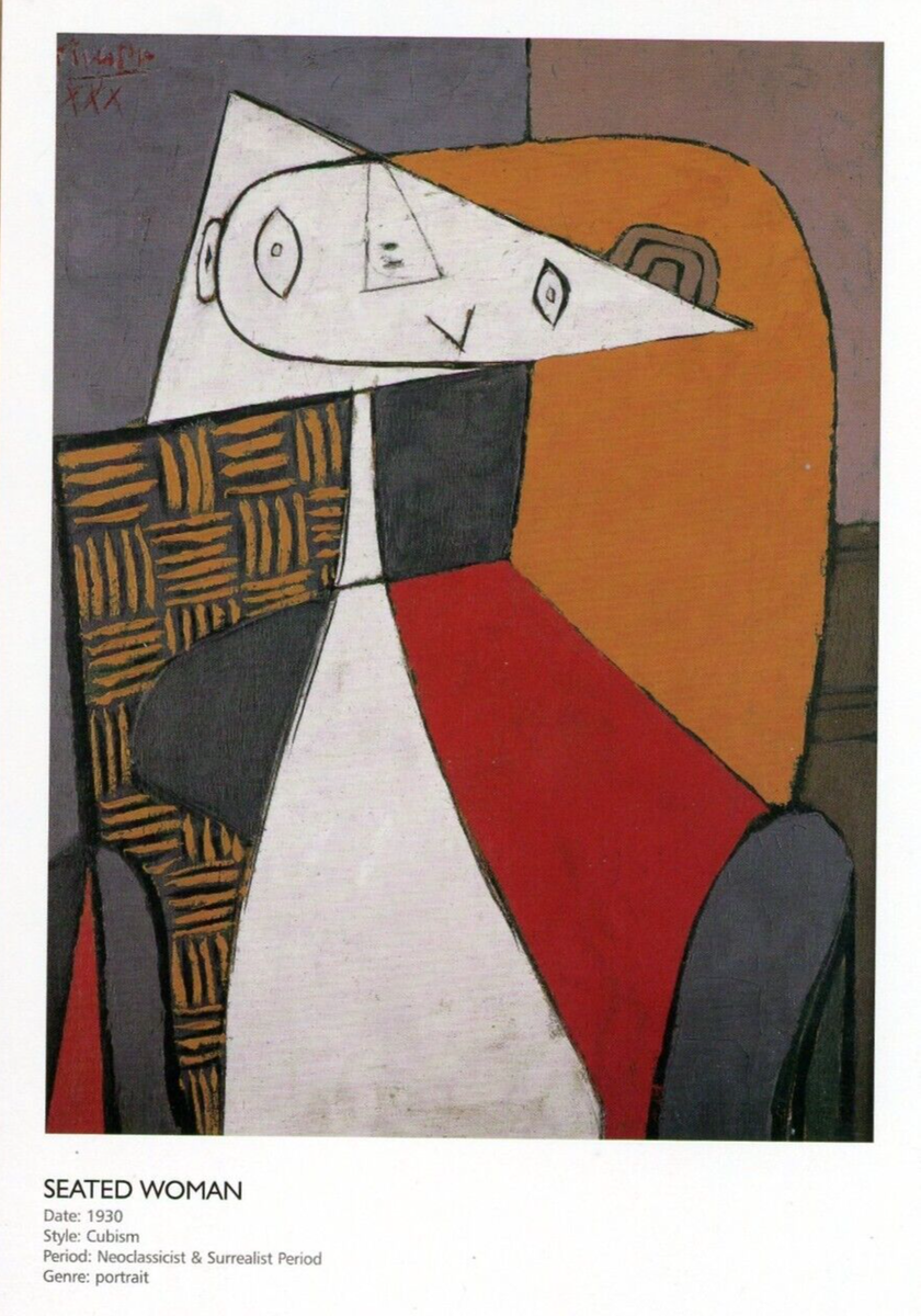 Seated Woman, 1930, by Pablo Picasso (Spanish, 1881-1973) --New