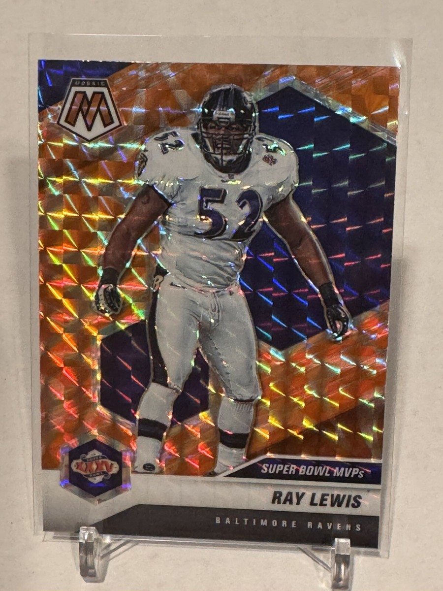 Ray Lewis 2021 Mosaic Football Super Bowl MVPs Orange Reactive