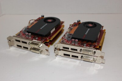 Lot of 4 ATI FirePRO V3750 256MB Dual Video 3D Graphic Card Full Height