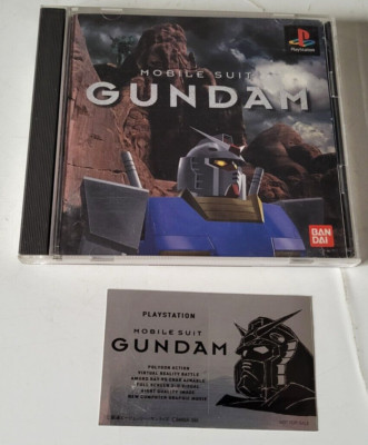 Jeu PlayStation 1 Mobile Suit Gundam Version NTSC-J Japon - Complet Avec Boîtier, Notice Et Autocollant