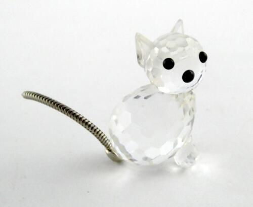 Swarovski Pets Corner Miniature Cat with Head Straight Crystal Figurine - Picture 1 of 9