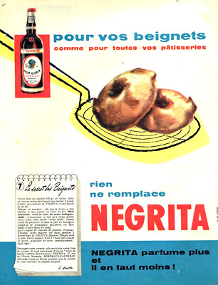 Advertising 0822 1958 Negrita Rum Donut Bardinet