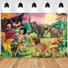 The Jungle Book Backdrop Birthday Decorations Theme Party Photo Background