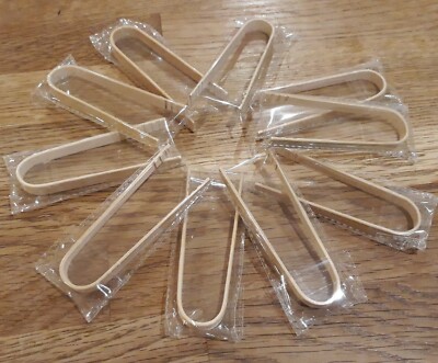 10er-Pack BAMBUS MINI-LEBENSMITTELZANGE NATÜRLICH UMWELTFREUNDLICH TEE SPECK TEE TABAG SALAT HANDWERK UK