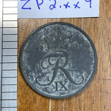 Denmark 1953 Coin, 5 ORE - Zinc - Au -  Free Shipping — Lot ZP2.xx9