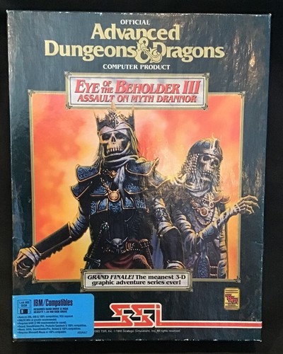 AD&D ~ Eye of the Beholder III ~ Assault on Myth Drannor ~ 3.5 Floppy PC ~ OEJ