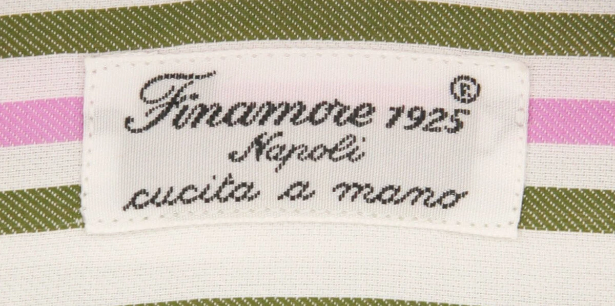 OFF WHITE Camicia Finamore Napoli Off White Extra Slim 15 75 40 (F14189)