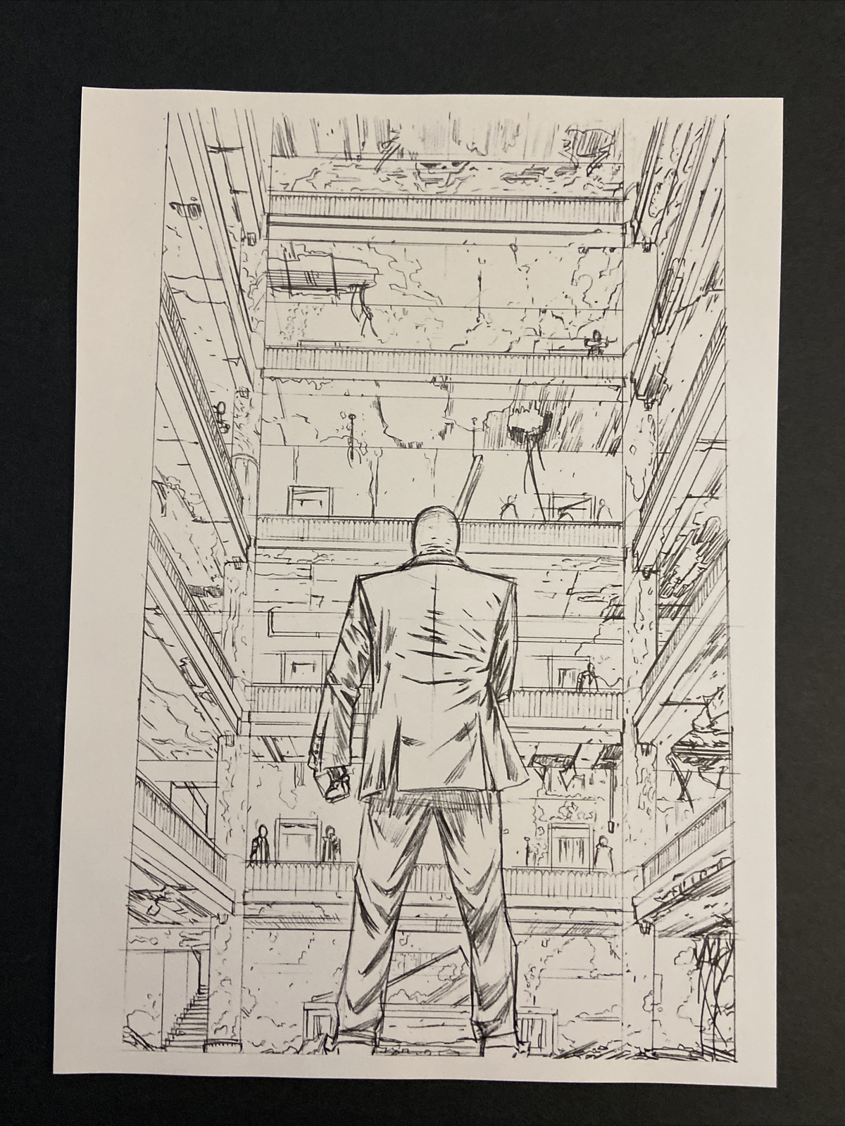 Moon Knight Pencils Pinup Marvel Comic Poster 8x11 by Declan Shalvey-image