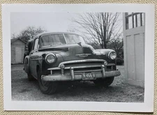 Vintage Photo 1950s Chevrolet Classic Car Ohio plate Black & White 3.25"x4.5"