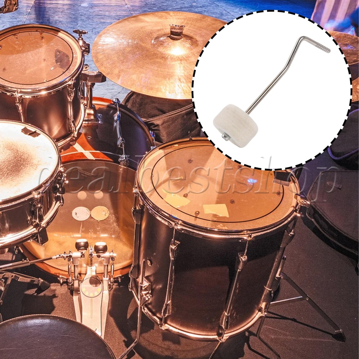 Felt Bass Drum Beater Replacement w/ 0.25