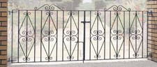 Wrought iron driveway gates steel gates Galvanised & Powder Coated (Sterling)