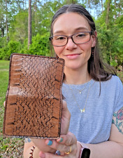 Brown Cobra Credit Card case SNAKE Skin Handmade MILLENNIAL Credit Card case NEW