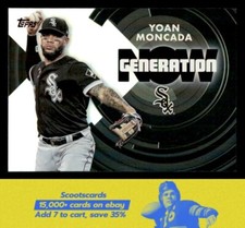 2022  Topps Yoan Moncada  Generation Now Black #GN-38 Chicago White Sox