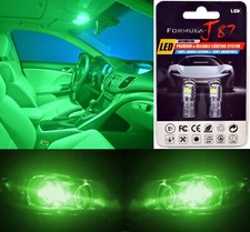 Led 3030 Light Green 194 Two Bulbs Interior Map Replace Festoon Upgrade Lamp Fit