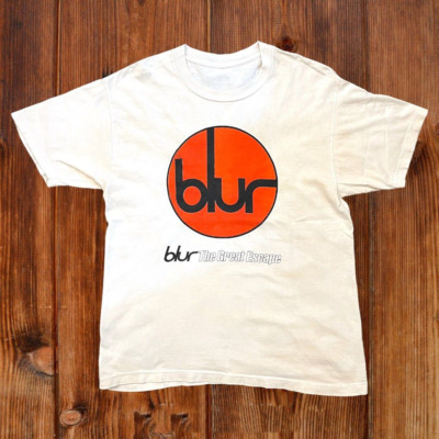 1995 BLUR THE GREAT ESCAPE TOUR Short Sleeve White All Size Shirt