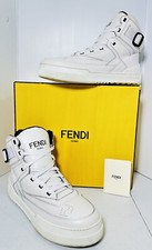 Fendi Calf Leather  Tank High Top Sneakers Me...