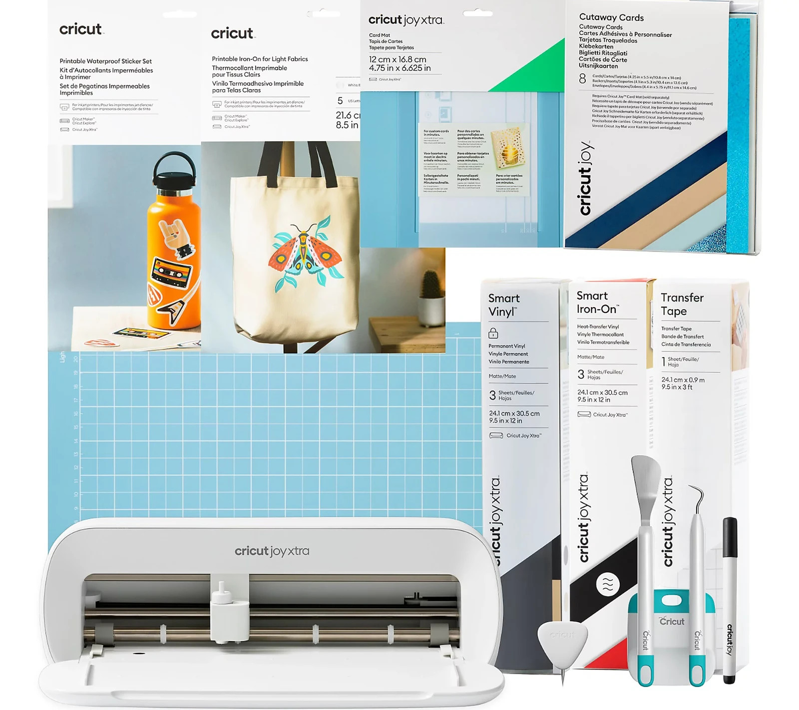 Cricut Joy Xtra Smart Cutting Machine + StarterKit, White