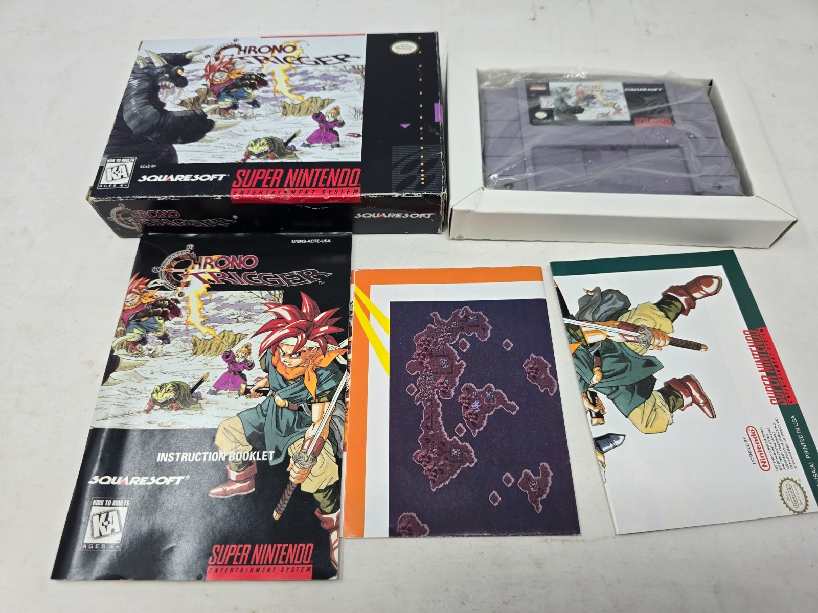 Chrono Trigger 1995 Super Nintendo SNES Complete CiB Authentic Tested