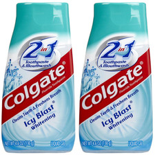 2 in 1 Whitening Icy Blast Toothpaste & Mouthwash, 4.6Oz, 2Pk 1.32 per gallon