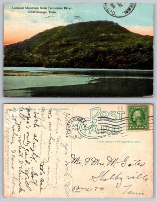 Lookout Mountain Chattanooga TN Tennessee River 1912 Postcard S. H. Kress