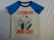 SONIC THE HEDGEHOG t Shirt Sleepwear PJs Youth 12 Boys Video Gaming SEGA GENISIS