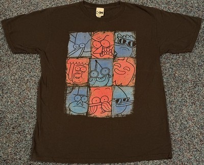Regular Show Park Punks Youth Black T-Shirt Size XL Cartoon Network 2015
