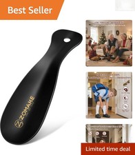 7.5-Inch Reversible Metal Shoehorn - Your Perfect On-the-Go Accessory