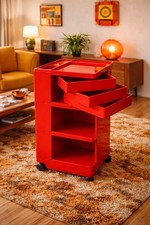 Bobi Joe Colombo Bieffeplast Anni 70 Rosso Vintage Modernariato Design 