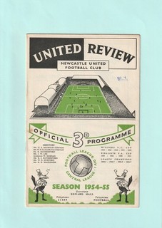 1954/55 LEAGUE DIVISION 1 : NEWCASTLE UNITED v TOTTENHAM HOTSPUR 16TH OCTOBER