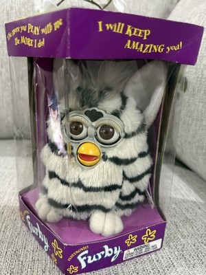 1999 Tiger  E. Furby Zebra / Black White Striped / Factory Sealed / New In Box