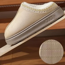 Pantofole Invernali Donna Chiuse In Peluche Caldo - Morbide E Antiscivolo Con Feltro - Taglie 35-40