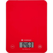 Zassenhaus Küchenwaage Digitalwaage Balance Cool Rot Küchenwaage