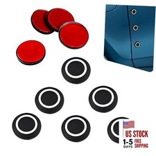 Car Bumper Anti Collision Stickers, Body Rubber Scratch Guard 10 PCS Black