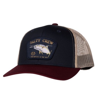 SALTY CREW SURFACE RETRO TRUCKER CAP NAVY/RED