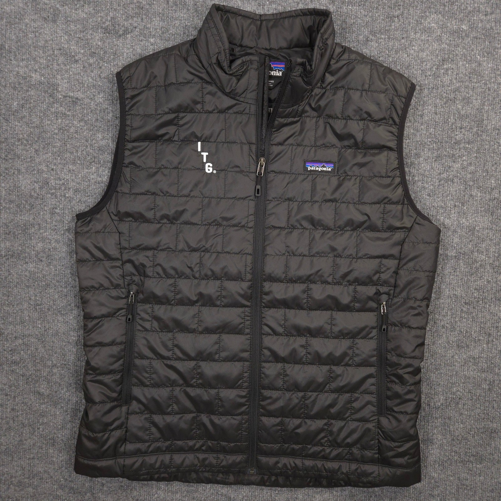 Patagonia Nano Puff Vest Mens L Black Lightweight Insulated DWR Water Repellent