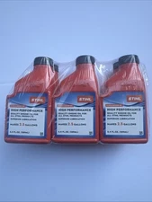 6 Pack STIHL  2.5 Gal HP High Performance 2-Cycle Engine Oil 6.4 fl oz NIP