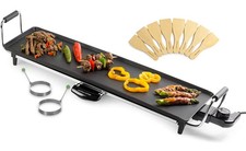 Andrew James Teppanyaki Grill Plate | XL Non-Stick Flat top Grill with Hot