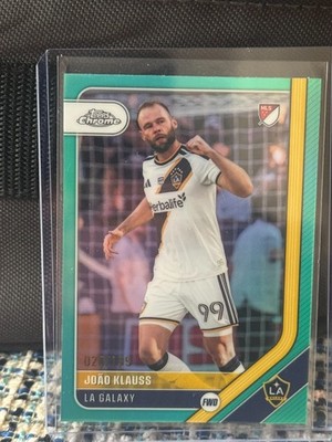 JOÃO KLAUSS 2026 TOPPS CHROME MLS SOCCER AQUA REFRACTOR /199 #134 GALAXY