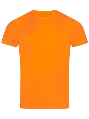 STEDMAN ACTIVE SPORTS-T Herren Polyester Kurzarm T-Shirt CYBER ORANGE