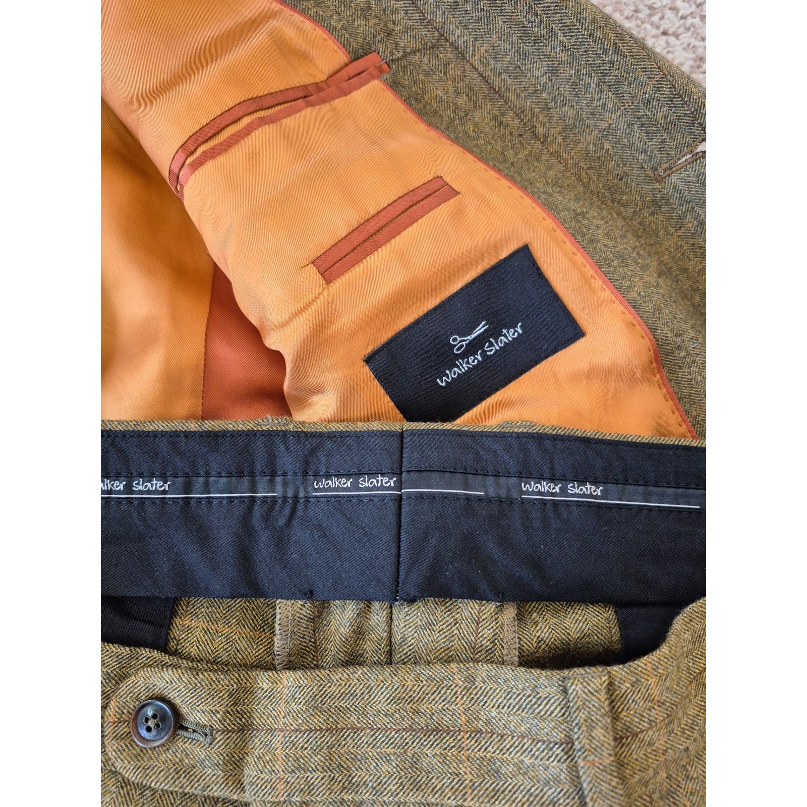 Walker Slater Edward Jacket & Edward II Trouser Suit Set Scottish Wool Tweed image 6