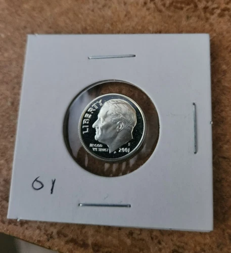 2001 s 90% silver proof Roosevelt dime