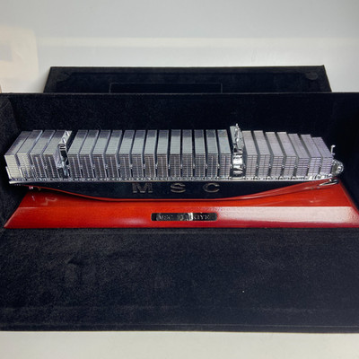 Commemorative simulation model of MSC TURKIYE container ship under MSC