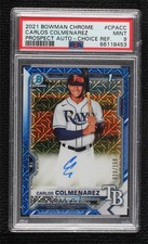 2021 Bowman Chrome HTA Choice Refractor Carlos Colmenarez PSA 9 MINT Auto 06gz