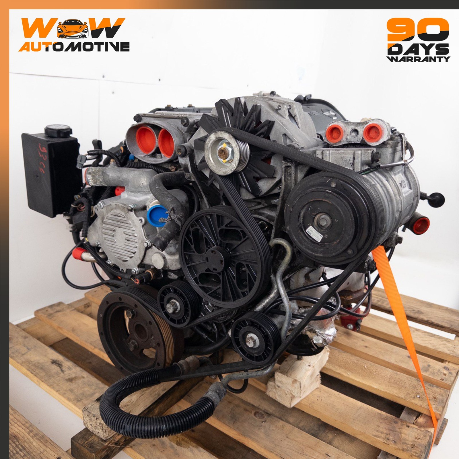 93 CHEVROLET CORVETTE C4 5.7L V8 ENGINE MOTOR BLOCK COMPLETE ASSEMBLY OEM