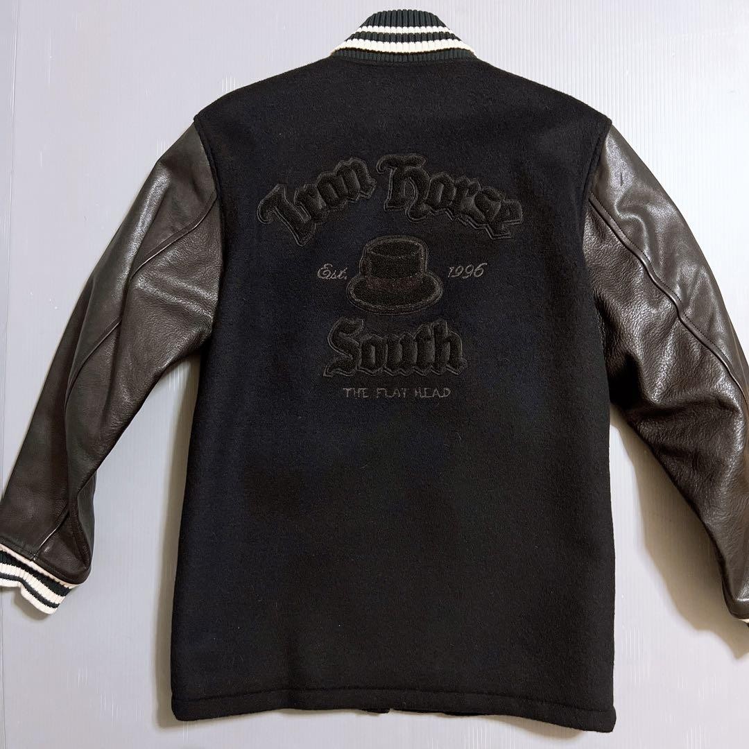 The Flat Head Flathead Stadium Jacket Sleeve Leat… - image 4